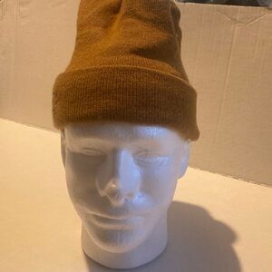 Brown Knit Beanie Champion Man Pullover hat